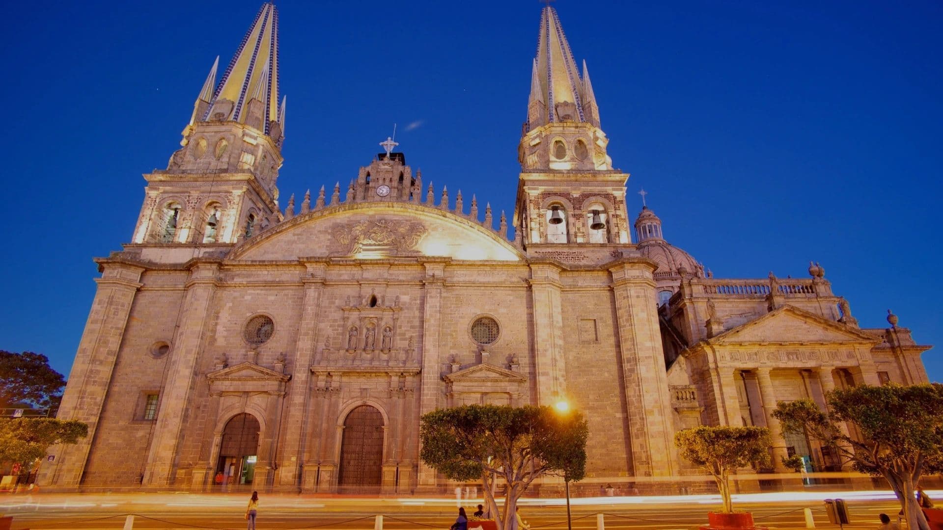 Catedral de Guadalajara al atardecer